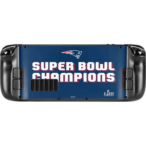 NFL Patriots Super Bowl LIII Champions Steam Deck Handheld Gaming Computer Skin